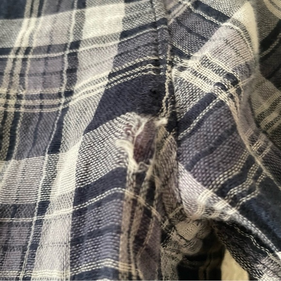 Miss Me Vintage Plaid Southwestern Embroidered Button Down Top Western Rodeo - Picture 3 of 6